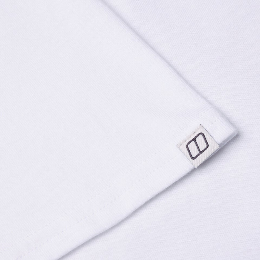 uomo berghaus classe-shirt con logo - bianco berghaus