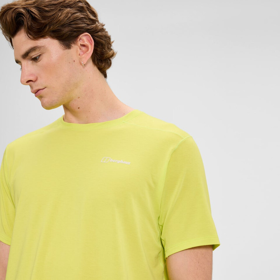 gli uomini della delta manica corta tee tech - giallo berghaus