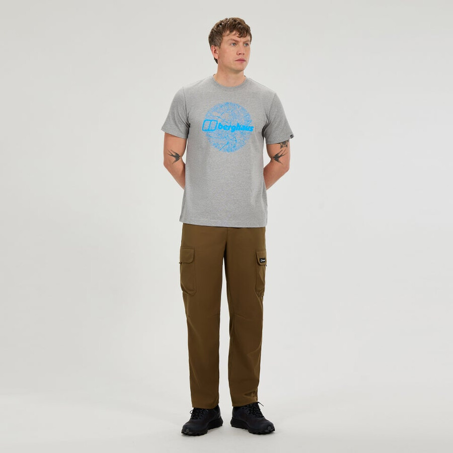 uomini mappa di toon tee grigio berghaus