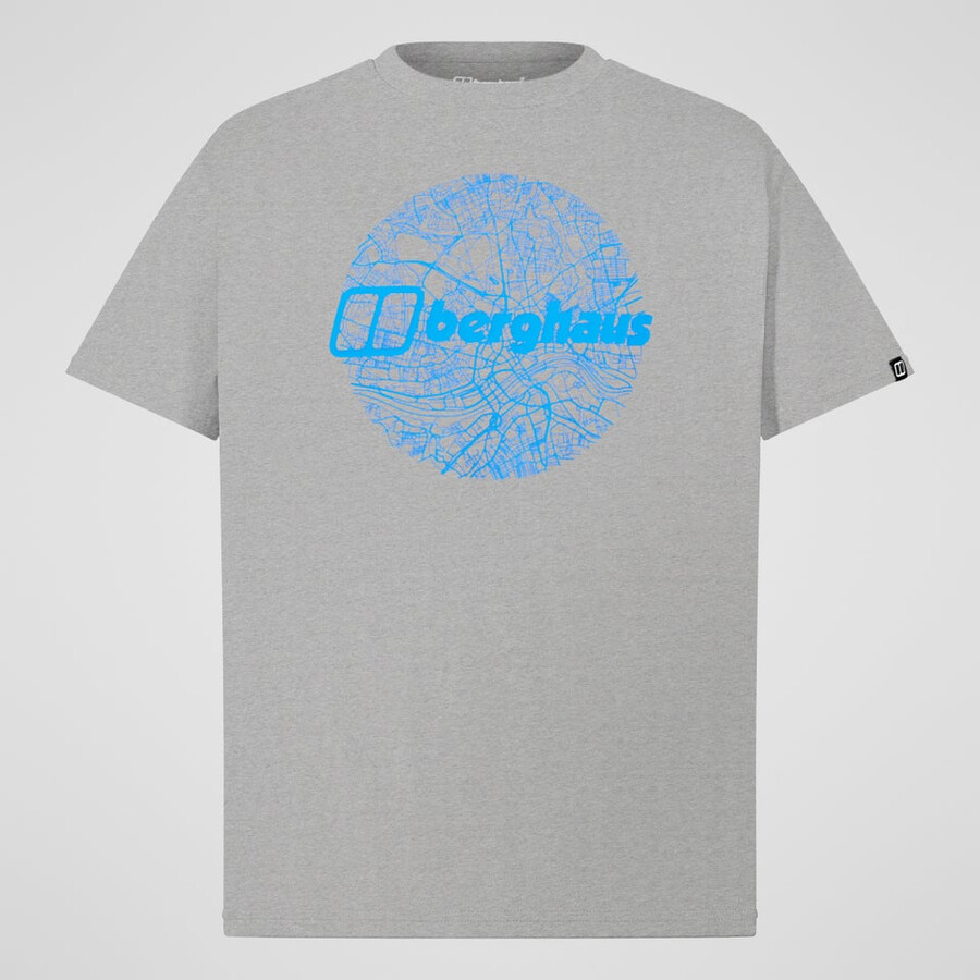 uomini mappa di toon tee grigio berghaus