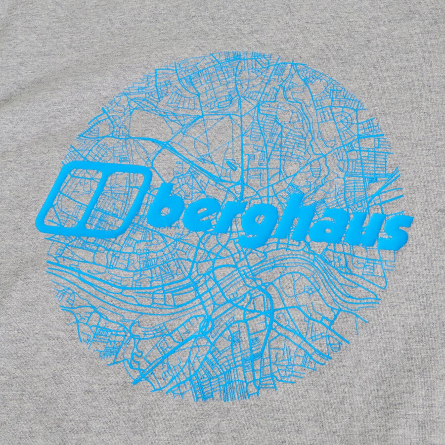 uomini mappa di toon tee grigio berghaus