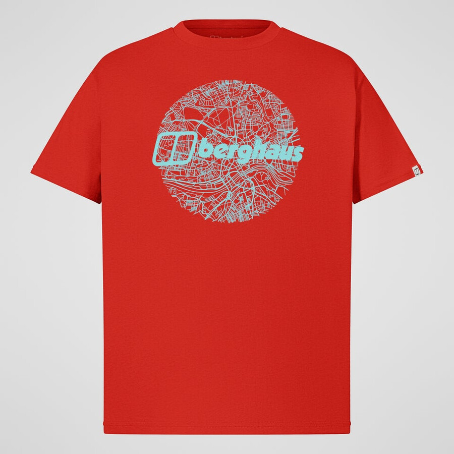 uomini mappa di toon tee - arancio berghaus