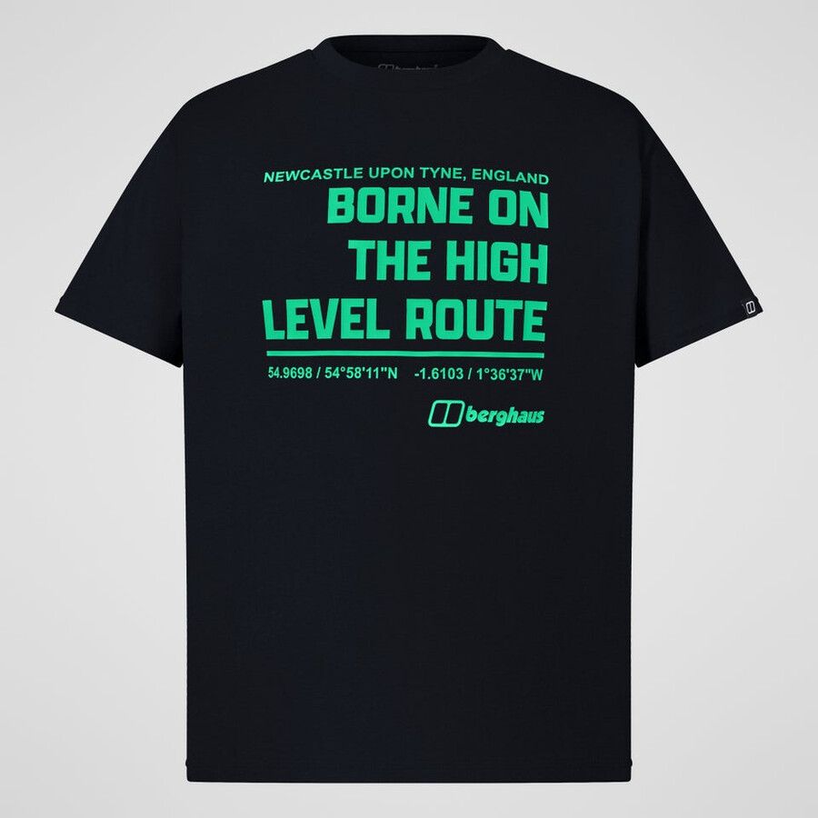 per uomini di alto livello percorso tee - black berghaus