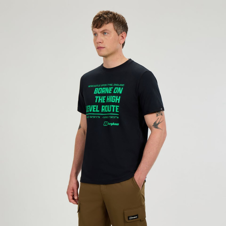 per uomini di alto livello percorso tee - black berghaus