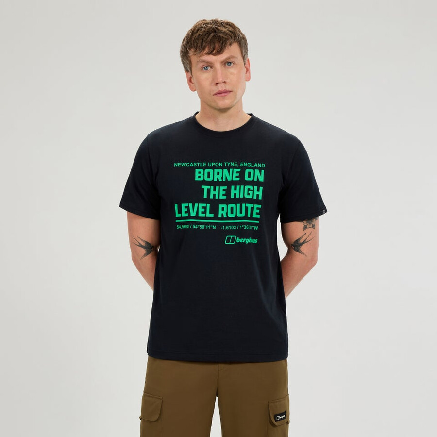 per uomini di alto livello percorso tee - black berghaus