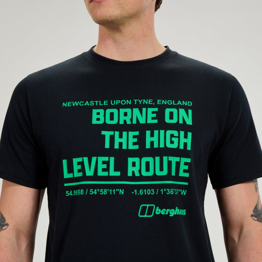 per uomini di alto livello percorso tee - black berghaus