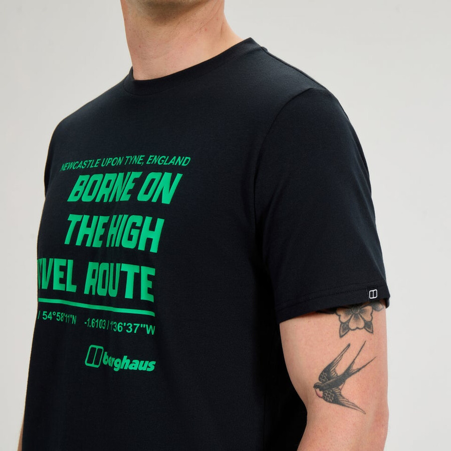 per uomini di alto livello percorso tee - black berghaus