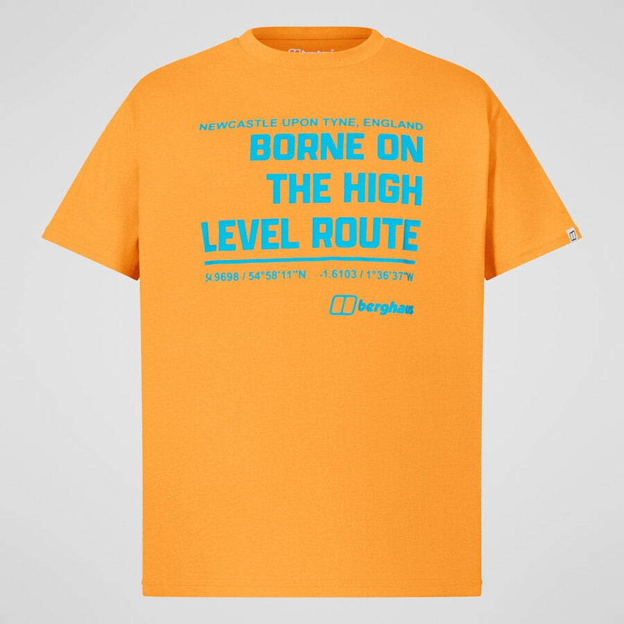 per uomini di alto livello percorso tee - arancio berghaus
