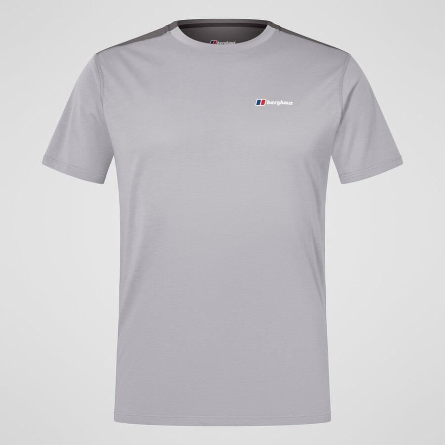 gli uomini del terreno trek tech tee grigio berghaus