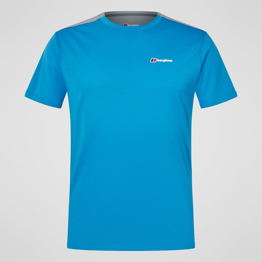 gli uomini del terreno trek tech tee - blugrigio berghaus