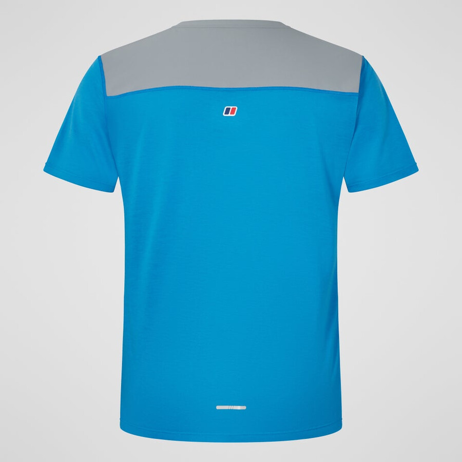 gli uomini del terreno trek tech tee - blugrigio berghaus