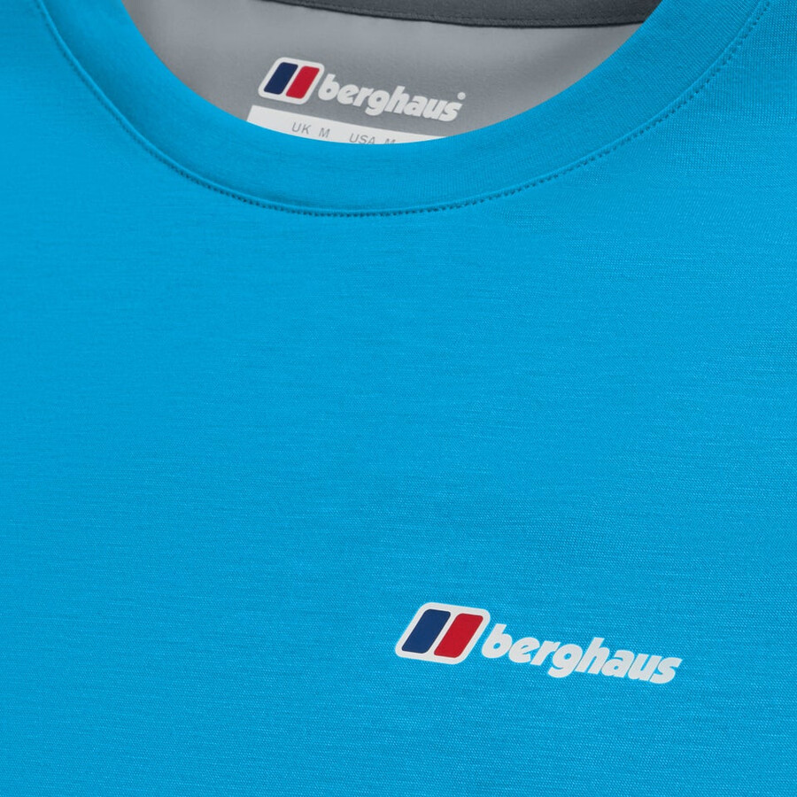gli uomini del terreno trek tech tee - blugrigio berghaus