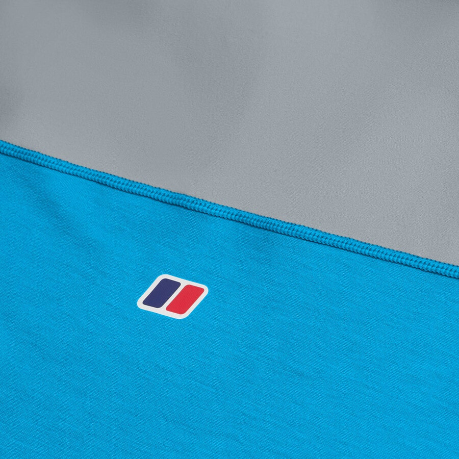 gli uomini del terreno trek tech tee - blugrigio berghaus