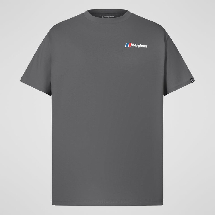 uomini punteggiato mountain tee grigio berghaus