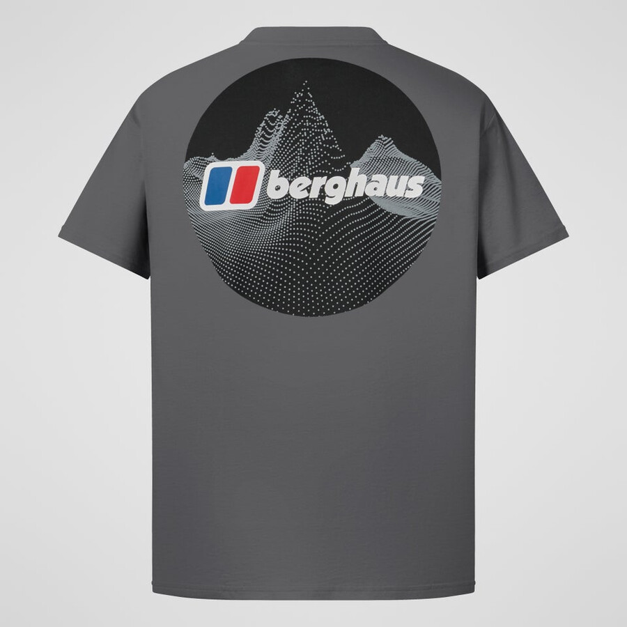 uomini punteggiato mountain tee grigio berghaus