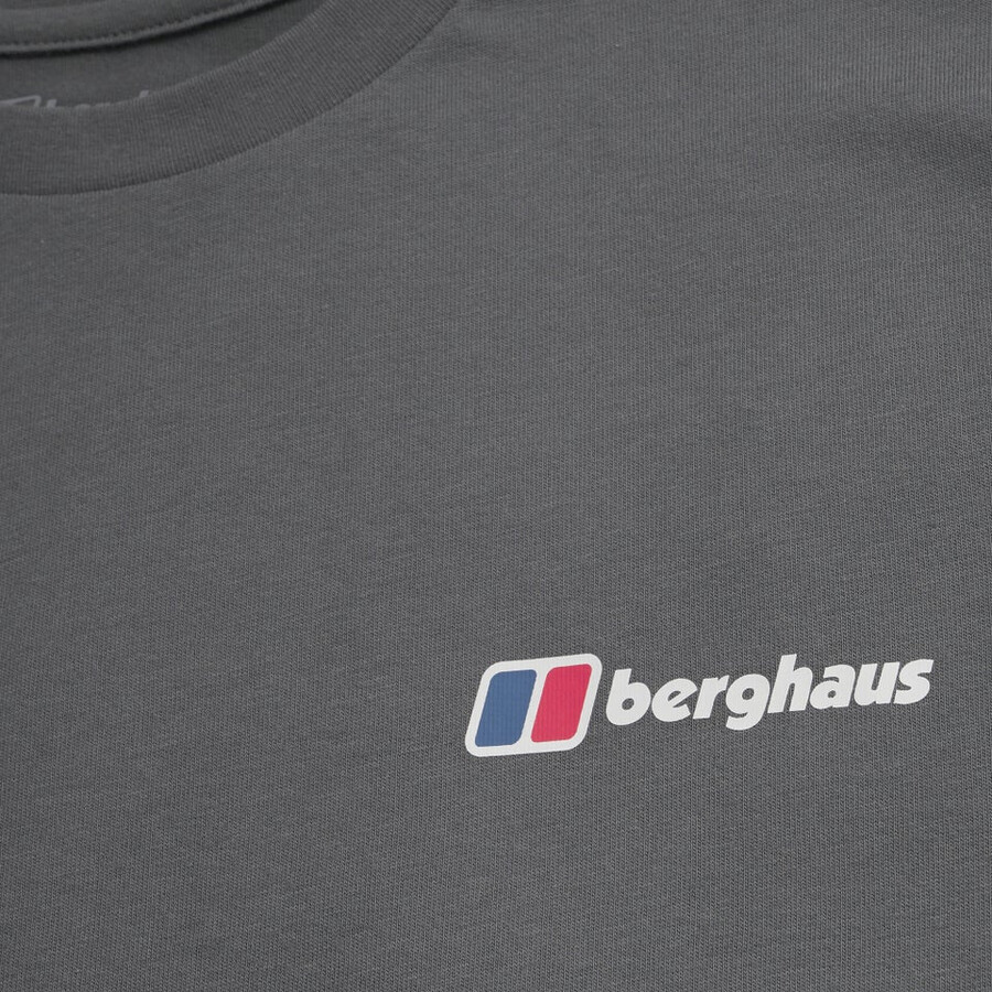 uomini punteggiato mountain tee grigio berghaus