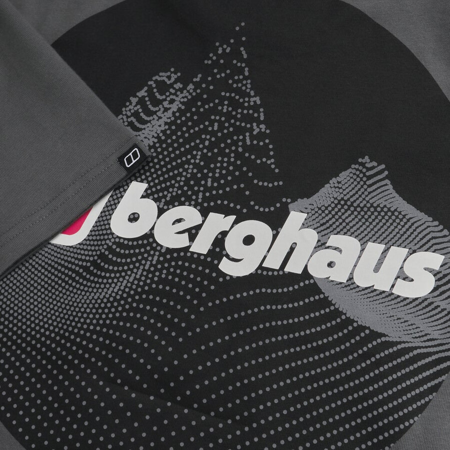 uomini punteggiato mountain tee grigio berghaus