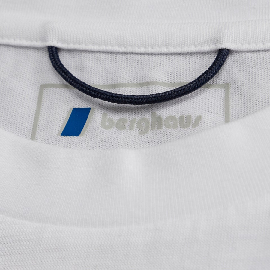 uomini doodle di montagna patch tee - bianco berghaus
