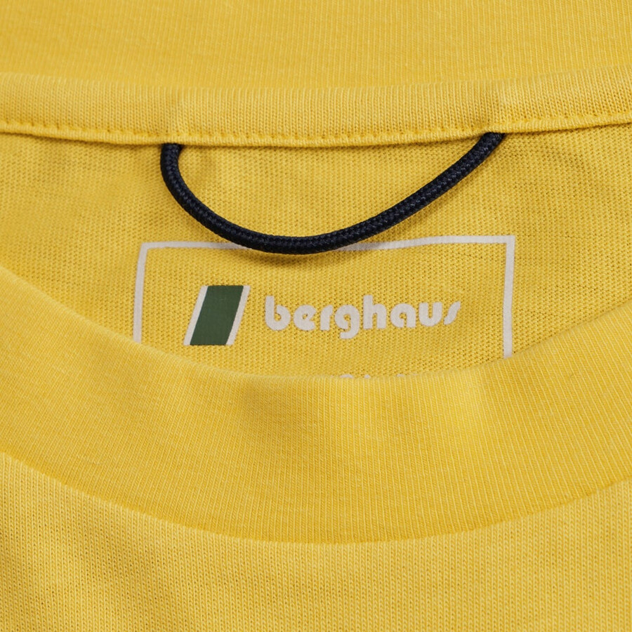 uomini doodle di montagna patch tee - giallo berghaus