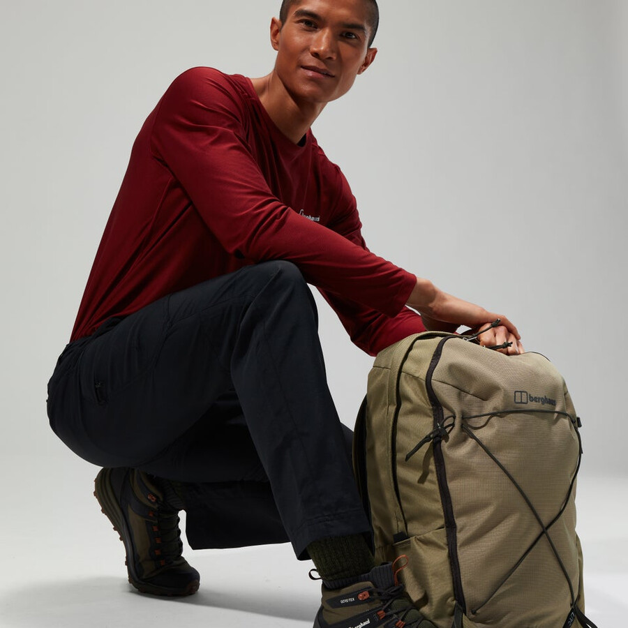 uomini navigator 2.0 pantaloni - nero berghaus