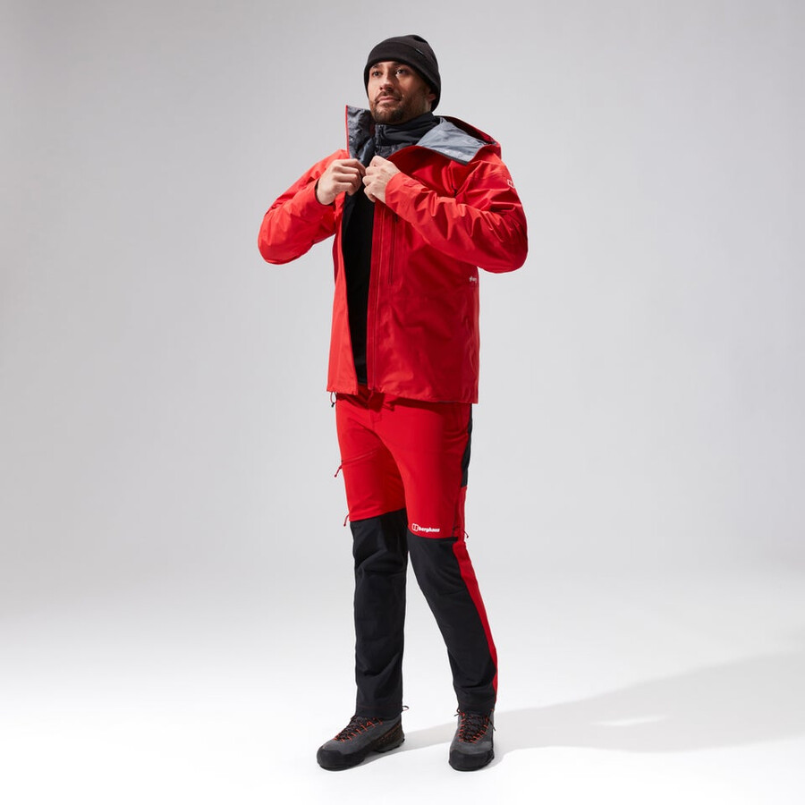 uomini mtn guida alpina - pantalone rossonero berghaus