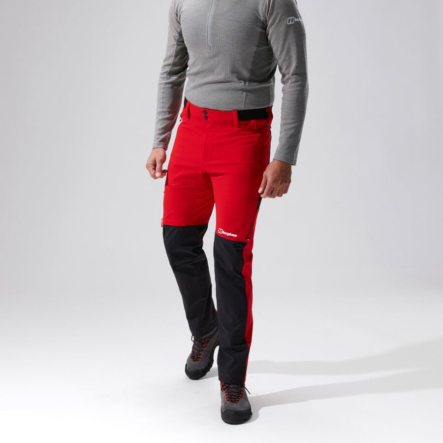 uomini mtn guida alpina - pantalone rossonero berghaus