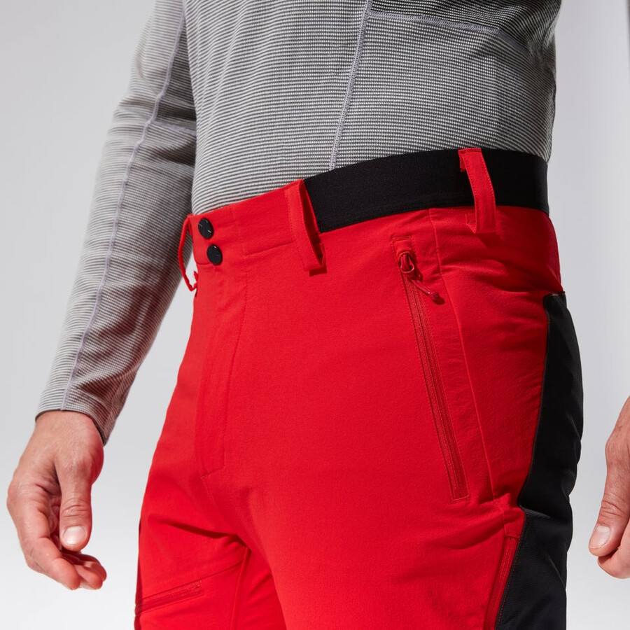 uomini mtn guida alpina - pantalone rossonero berghaus