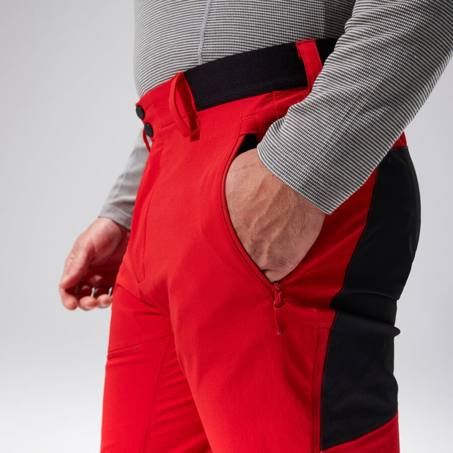 uomini mtn guida alpina - pantalone rossonero berghaus