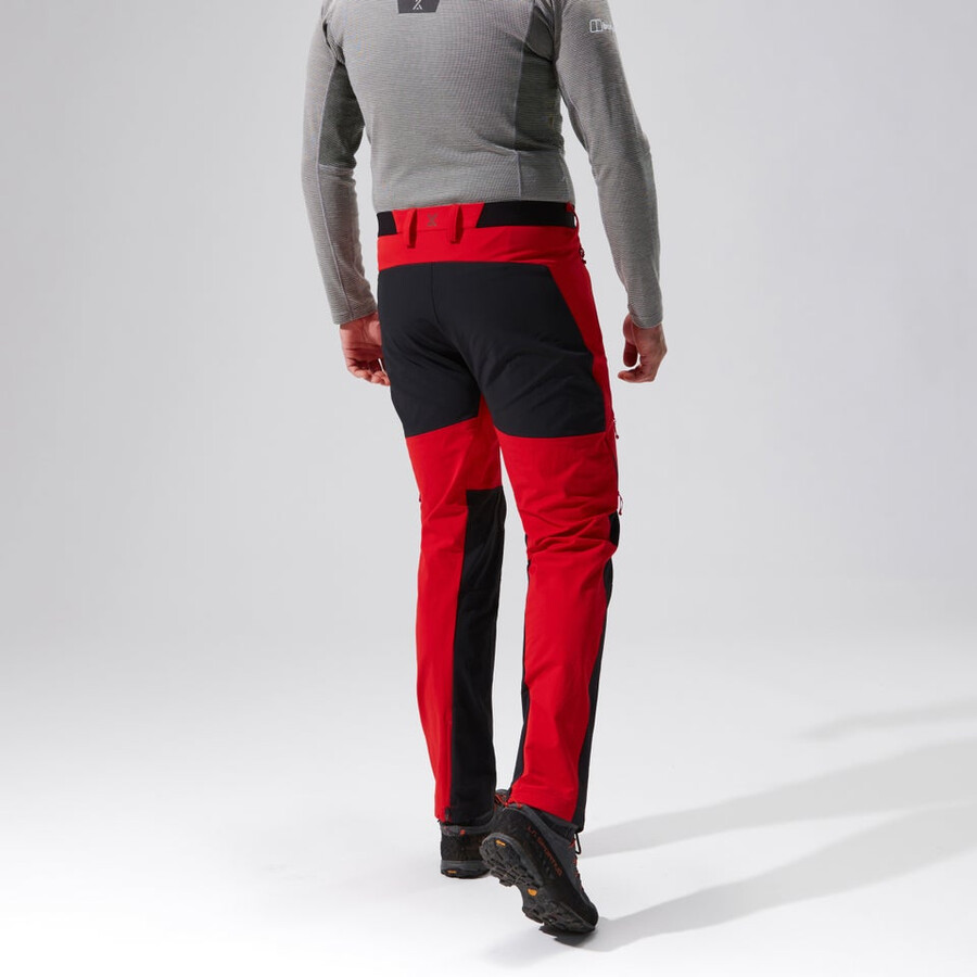 uomini mtn guida alpina - pantalone rossonero berghaus