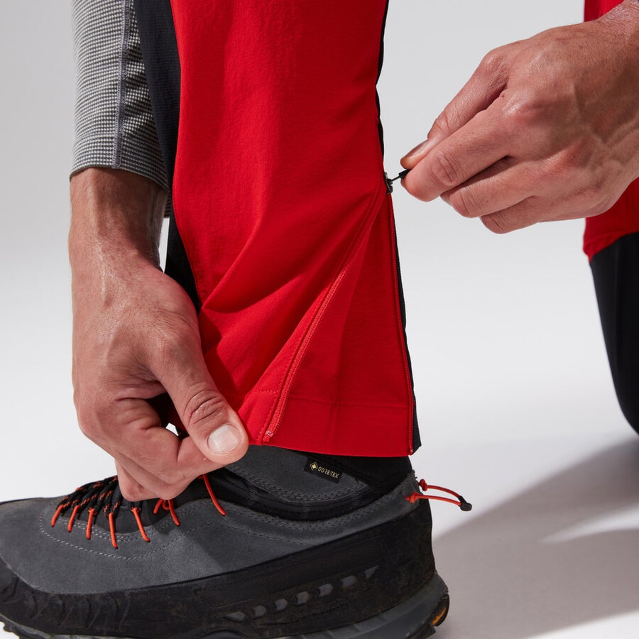 uomini mtn guida alpina - pantalone rossonero berghaus