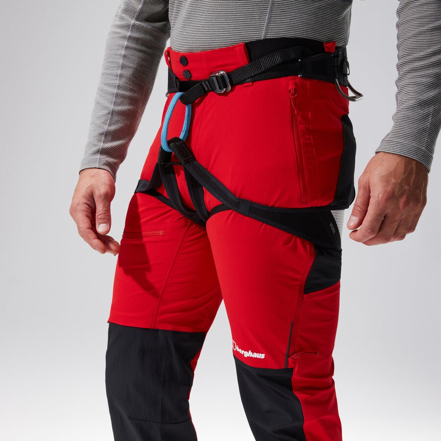 uomini mtn guida alpina - pantalone rossonero berghaus