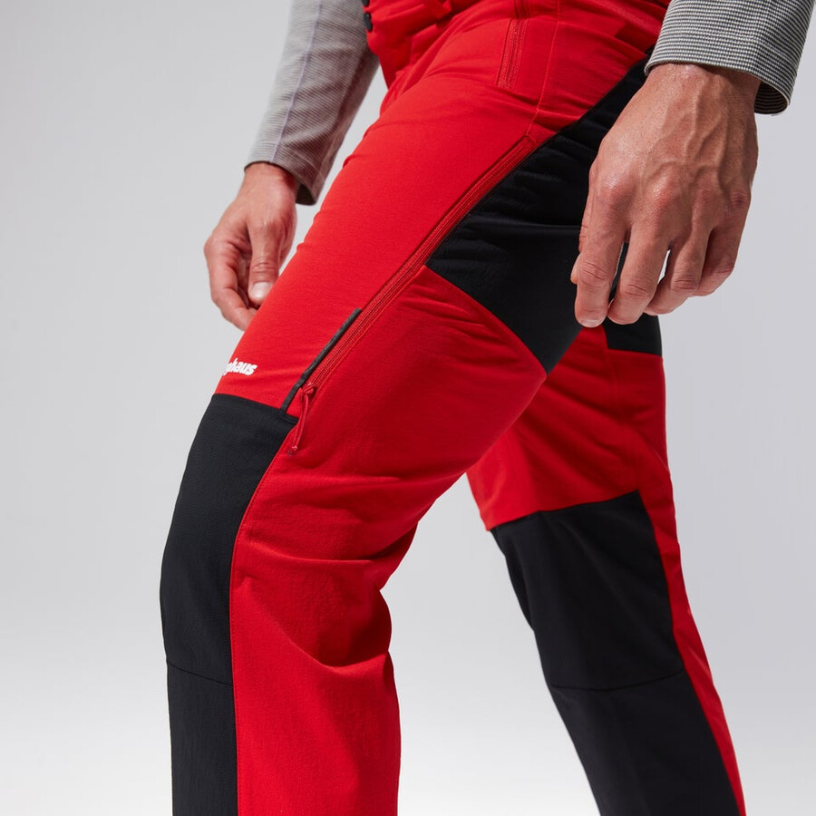 uomini mtn guida alpina - pantalone rossonero berghaus