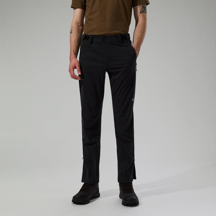 uomini ridge-roamer softshell pant - black berghaus