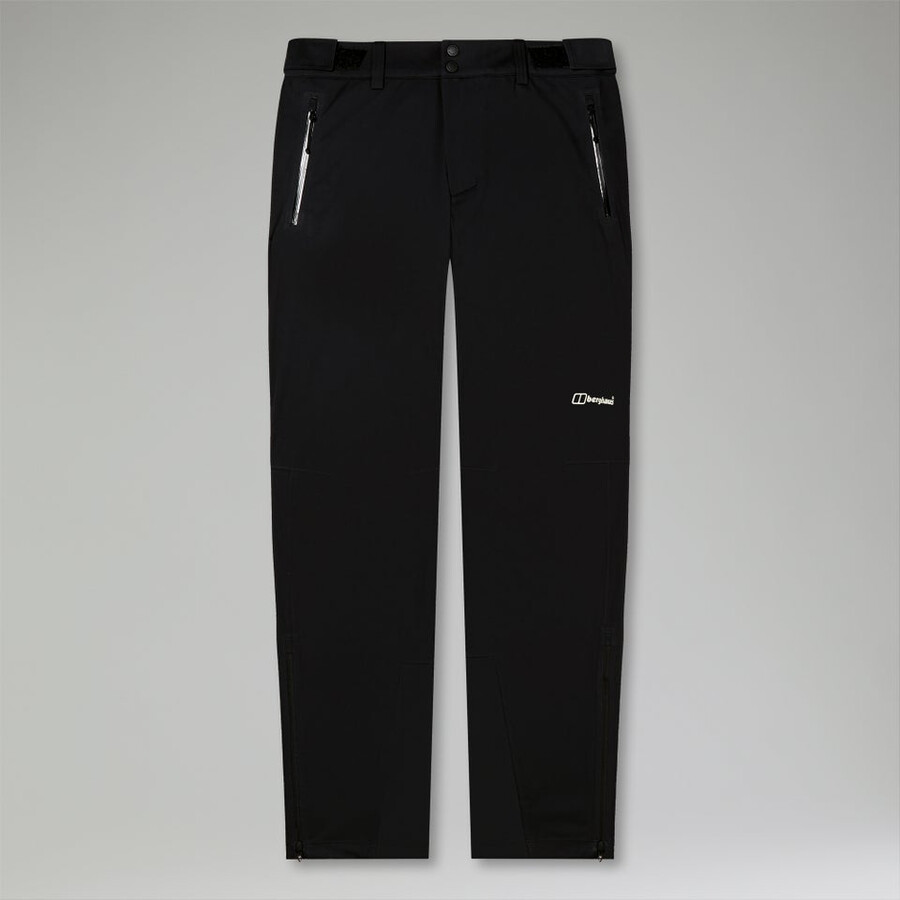 uomini ridge-roamer softshell pant - black berghaus