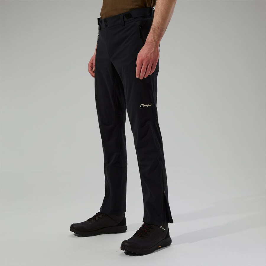 uomini ridge-roamer softshell pant - black berghaus