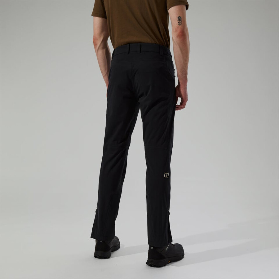 uomini ridge-roamer softshell pant - black berghaus
