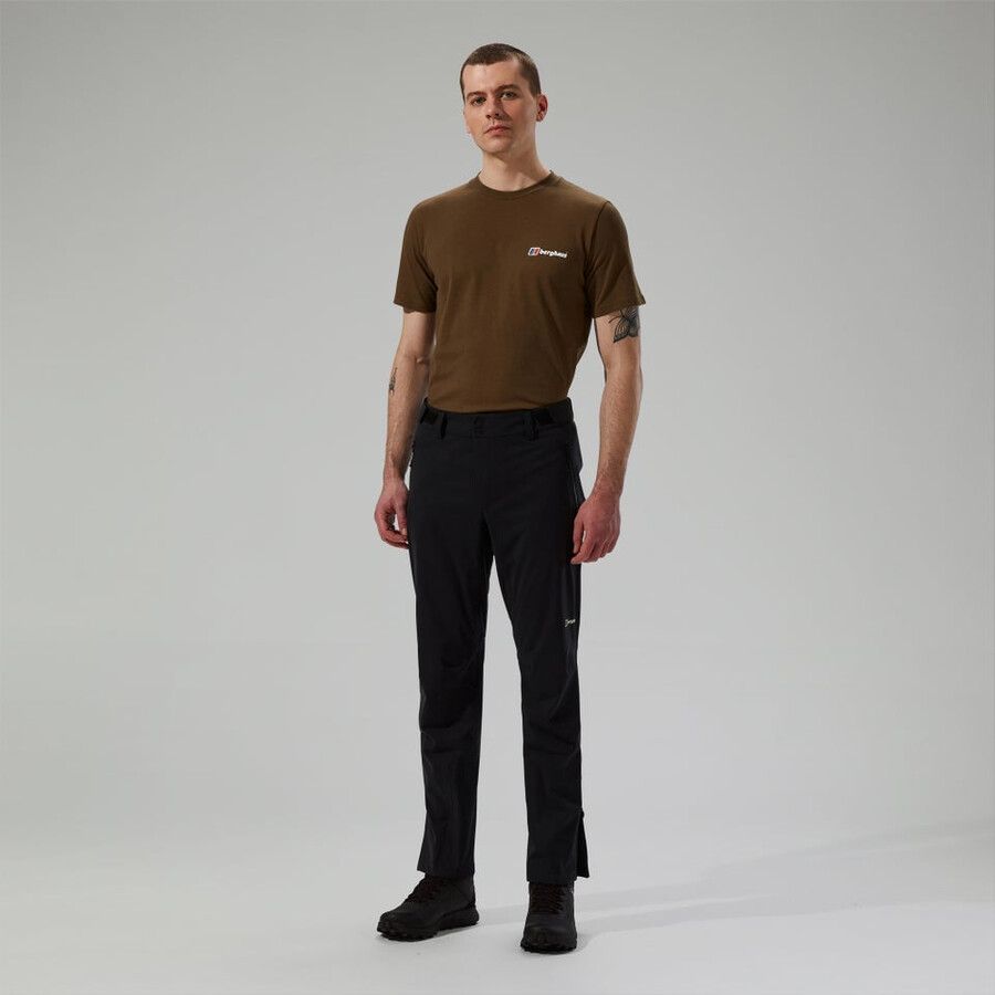 uomini ridge-roamer softshell pant - black berghaus