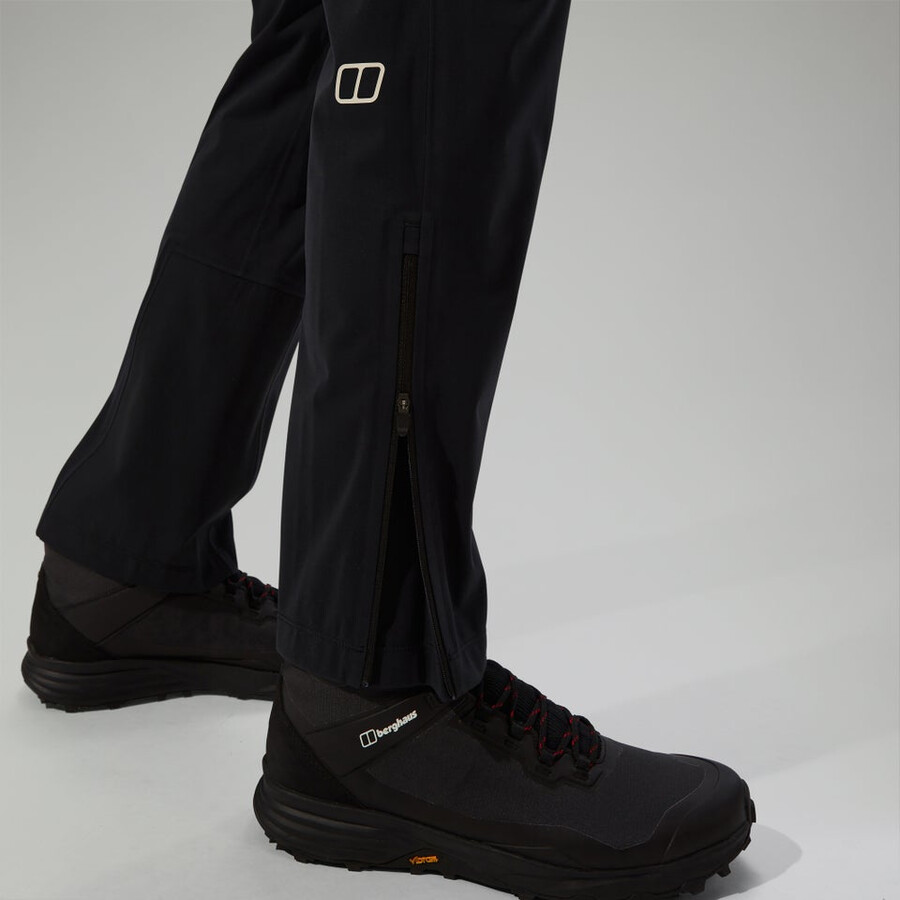uomini ridge-roamer softshell pant - black berghaus