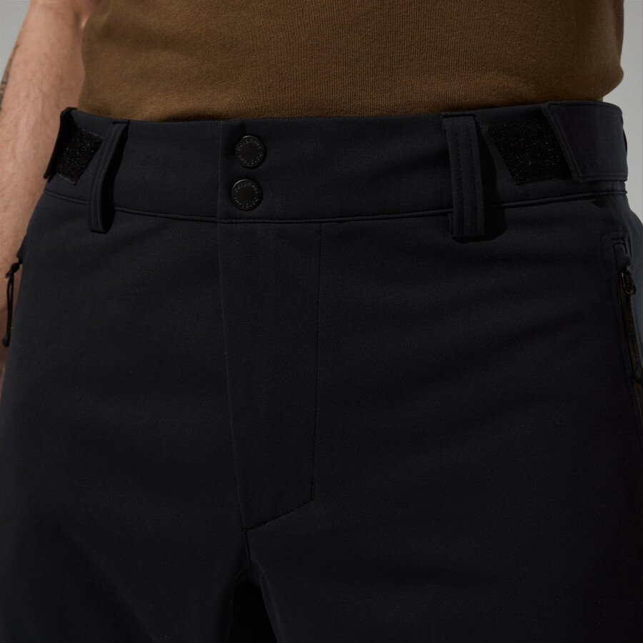 uomini ridge-roamer softshell pant - black berghaus