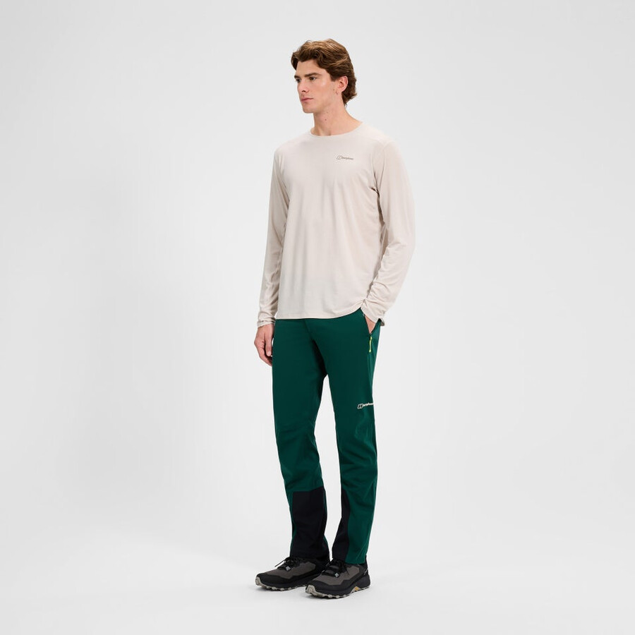 uomini ridge-roamer softshell pant - verde berghaus