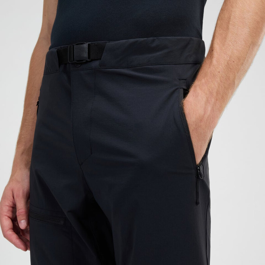 uomini trail-explorer zip off pant - black berghaus