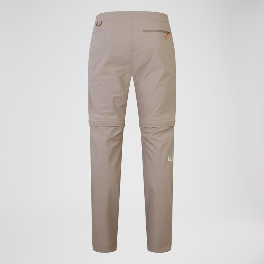 uomini trail-explorer zip off pant - naturale berghaus