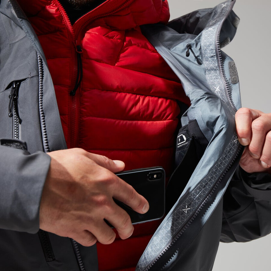 uomini mtn guida gore-tex pro jacket - grigionero berghaus