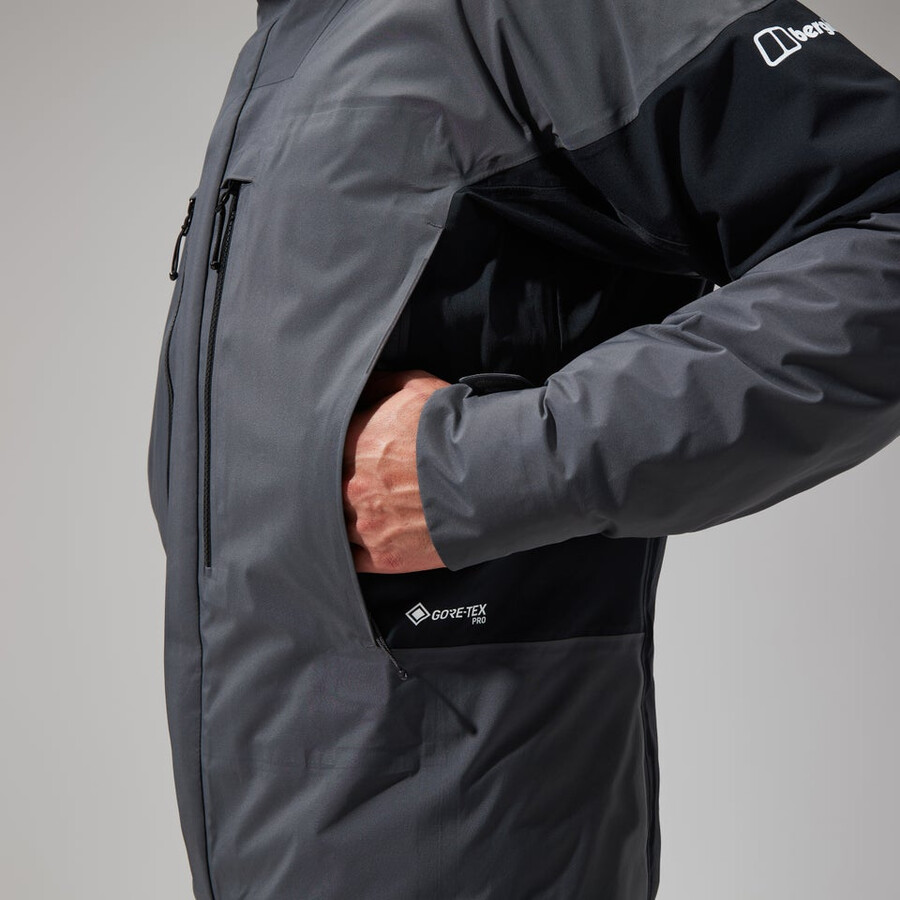 uomini mtn guida gore-tex pro jacket - grigionero berghaus