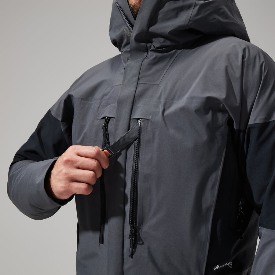 uomini mtn guida gore-tex pro jacket - grigionero berghaus