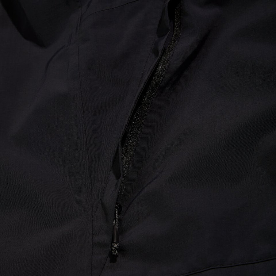 uomini woodwalk giacca impermeabile nero berghaus