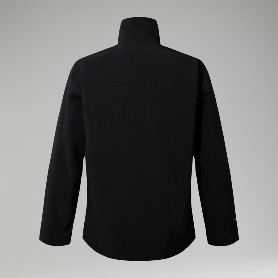 uomini woodwalk giacca impermeabile nero berghaus