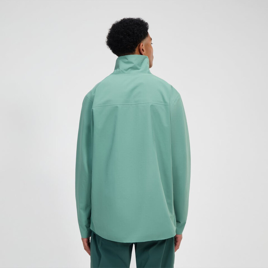 uomini woodwalk impermeabile giacca - verde berghaus