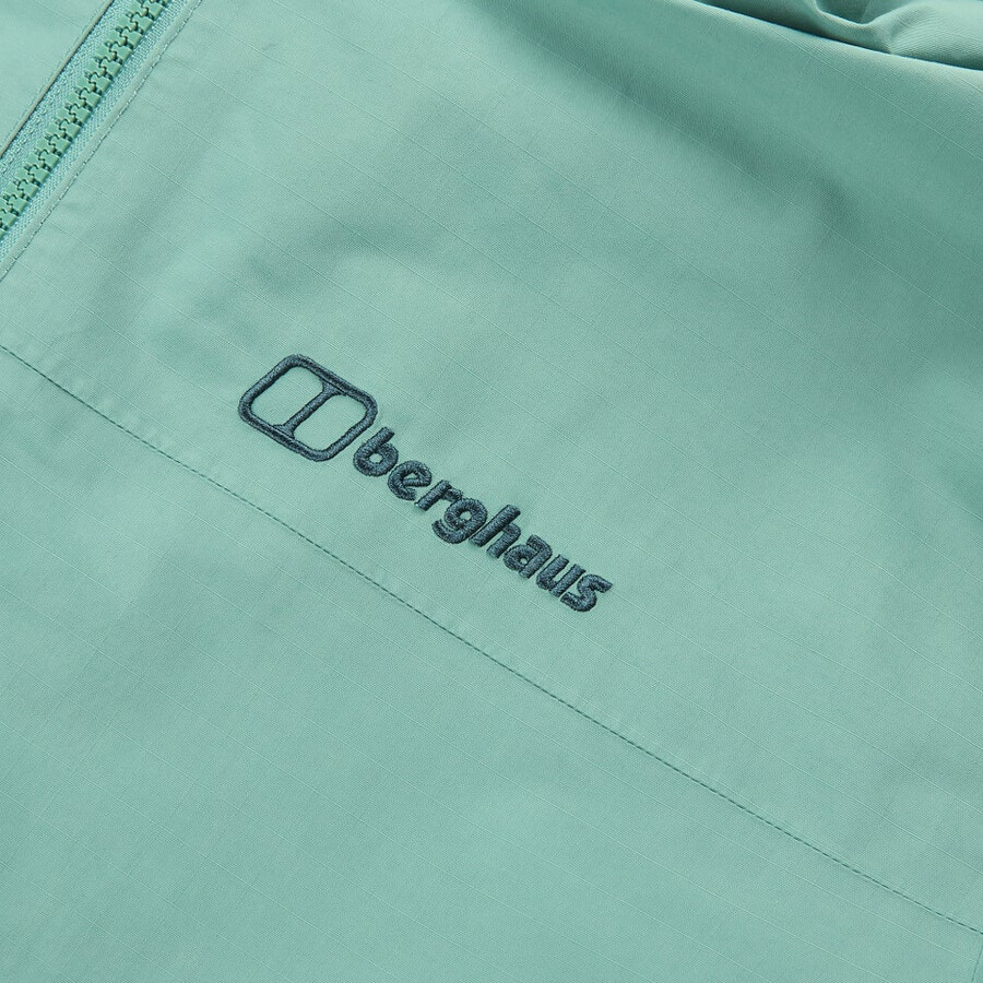 uomini woodwalk impermeabile giacca - verde berghaus