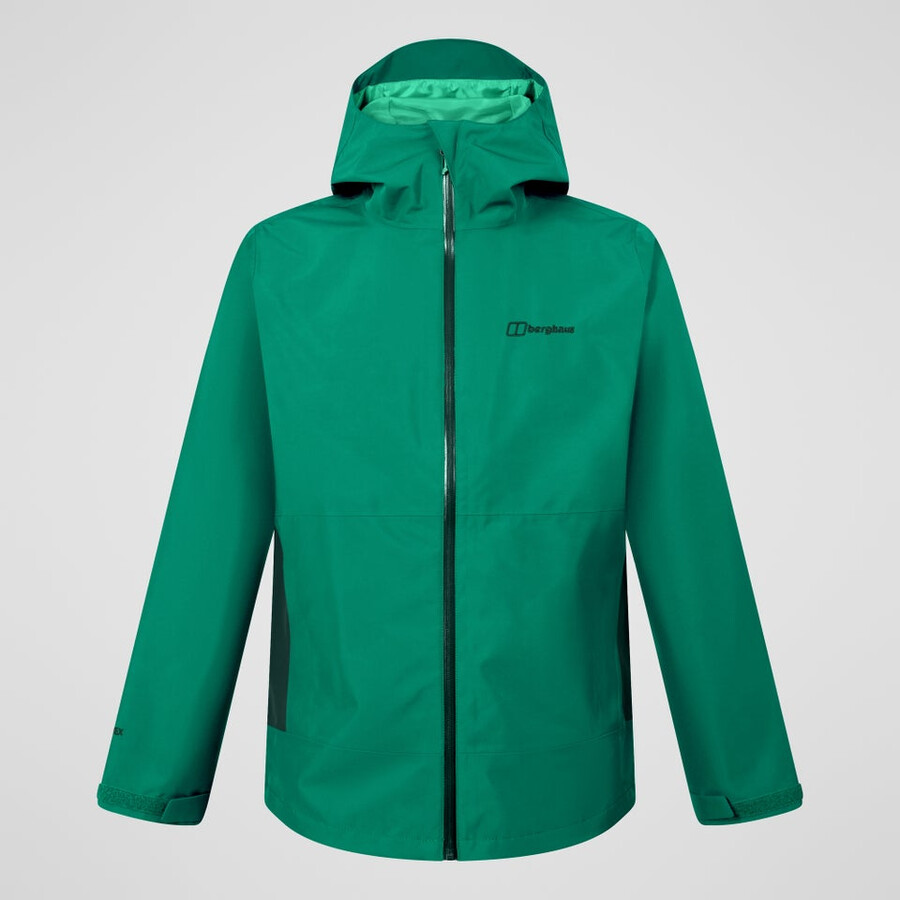 uomini bramblfell interattiva impermeabile gore-tex giacca - verde berghaus
